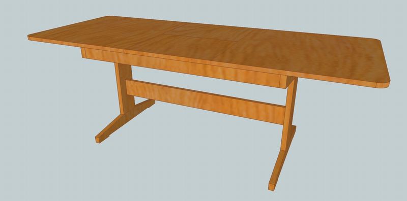 バタフライ延長テーブル