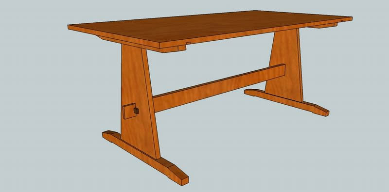 板足ダイニングテーブル　　Aライン