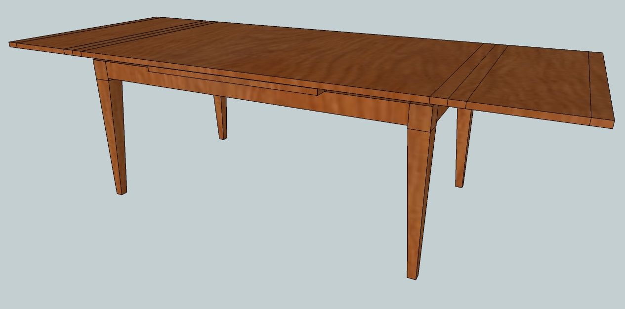 延長式ダイニングテーブル